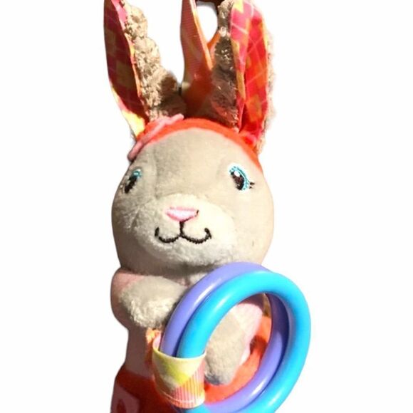 INFANTINO Peter Rabbit Lily Bobtail Bunny Rabbit Chime Plush Baby Teething Toy C - Picture 6 of 14